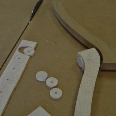 Rosette discs fit into arm. Rosette discs fit into arm.